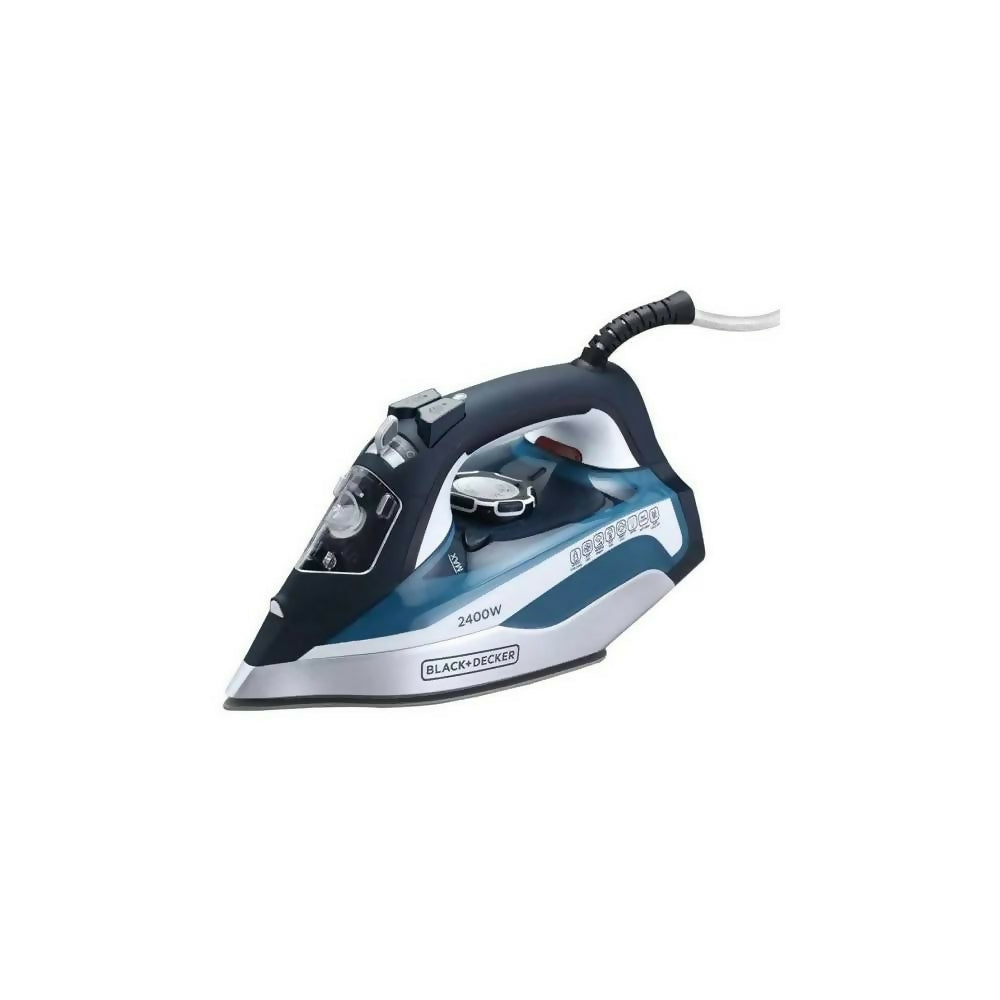 مكواة بخار بلاك آند ديكر 2400 واط لون أزرق X2150. (ضمان دولي) مكواة بخار بلاك آند ديكر 2400 واط لون أزرق X2150. (ضمان دولي)